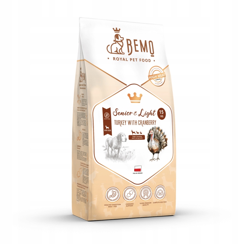 Suché krmivo Bemo senior light 15 Kg