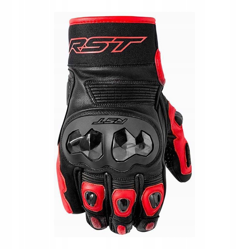 Motocyklové rukavice Rst Freestyle 3 D3O – Black Red veľ.L