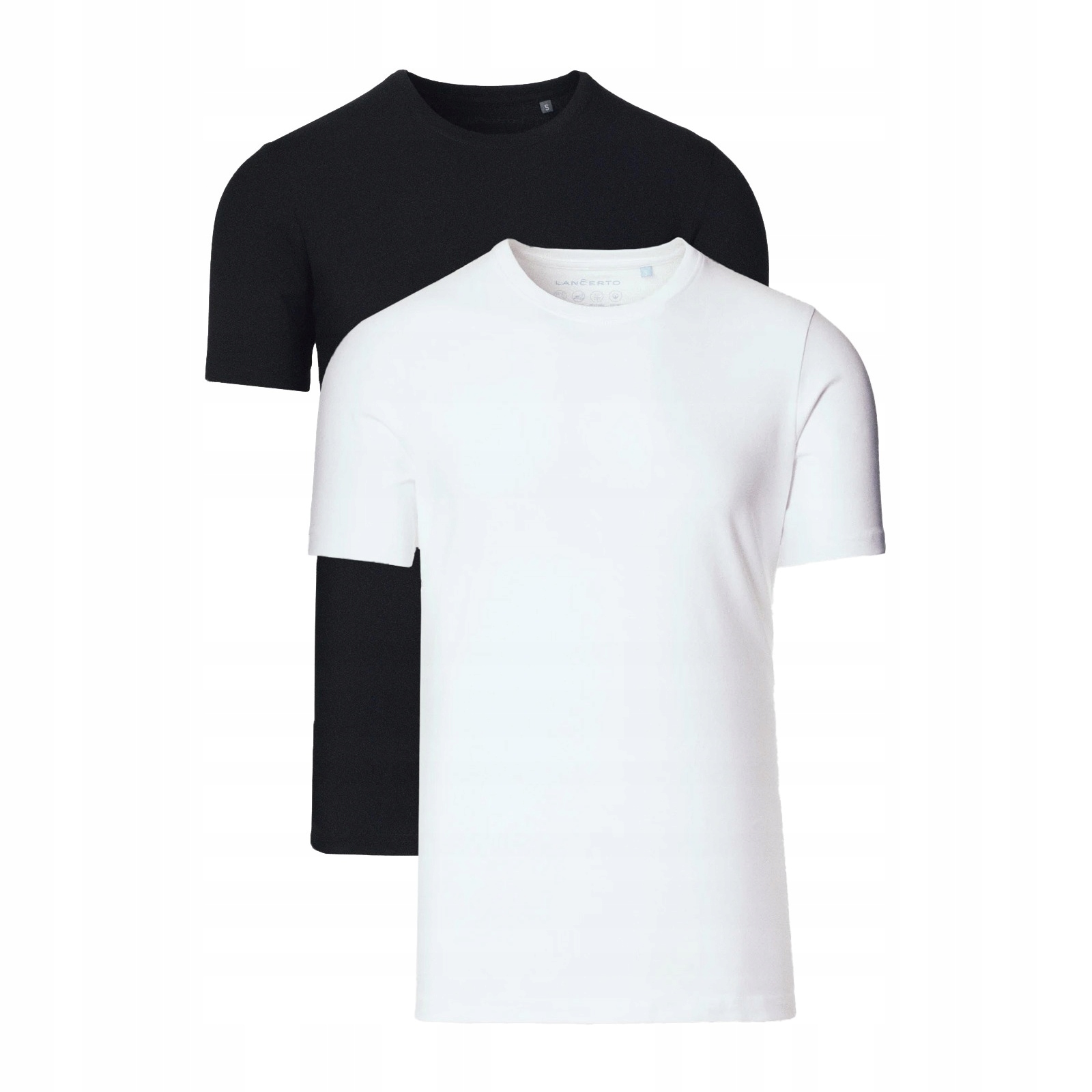 Zestaw 2-pak Koszulek T-shirt Jeffrey Komplet Biała i Czarna M