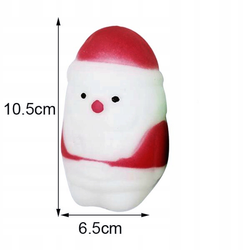 GNIOTEK GUMOWY SQUISHY ŚWIĄTECZNY MIKOŁAJ ŚWIĘTA Marka ST