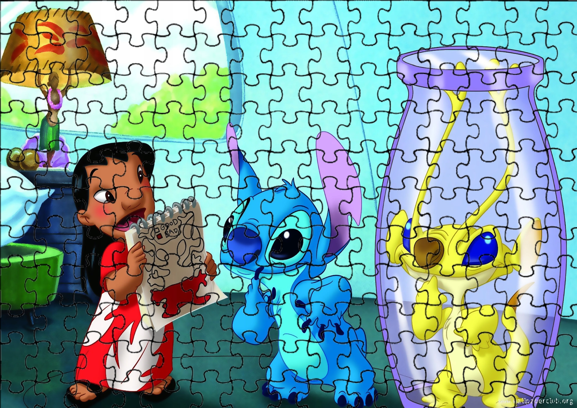 

Puzzle układanka 120el Lilo &stitch Pudełk