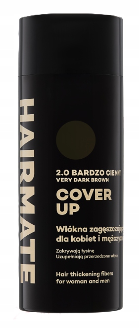 Hairmate Celulózová vlákna pro zahušťování vlasů Velmi tmavě hnědá