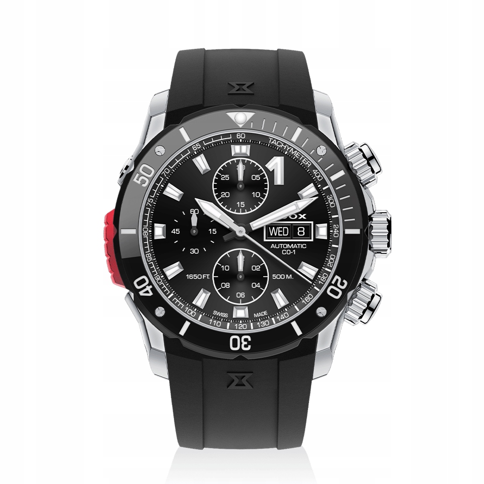 Edox CO-1 Chronograph Automatic 01128-3NRCA-NN 45mm 50ATM