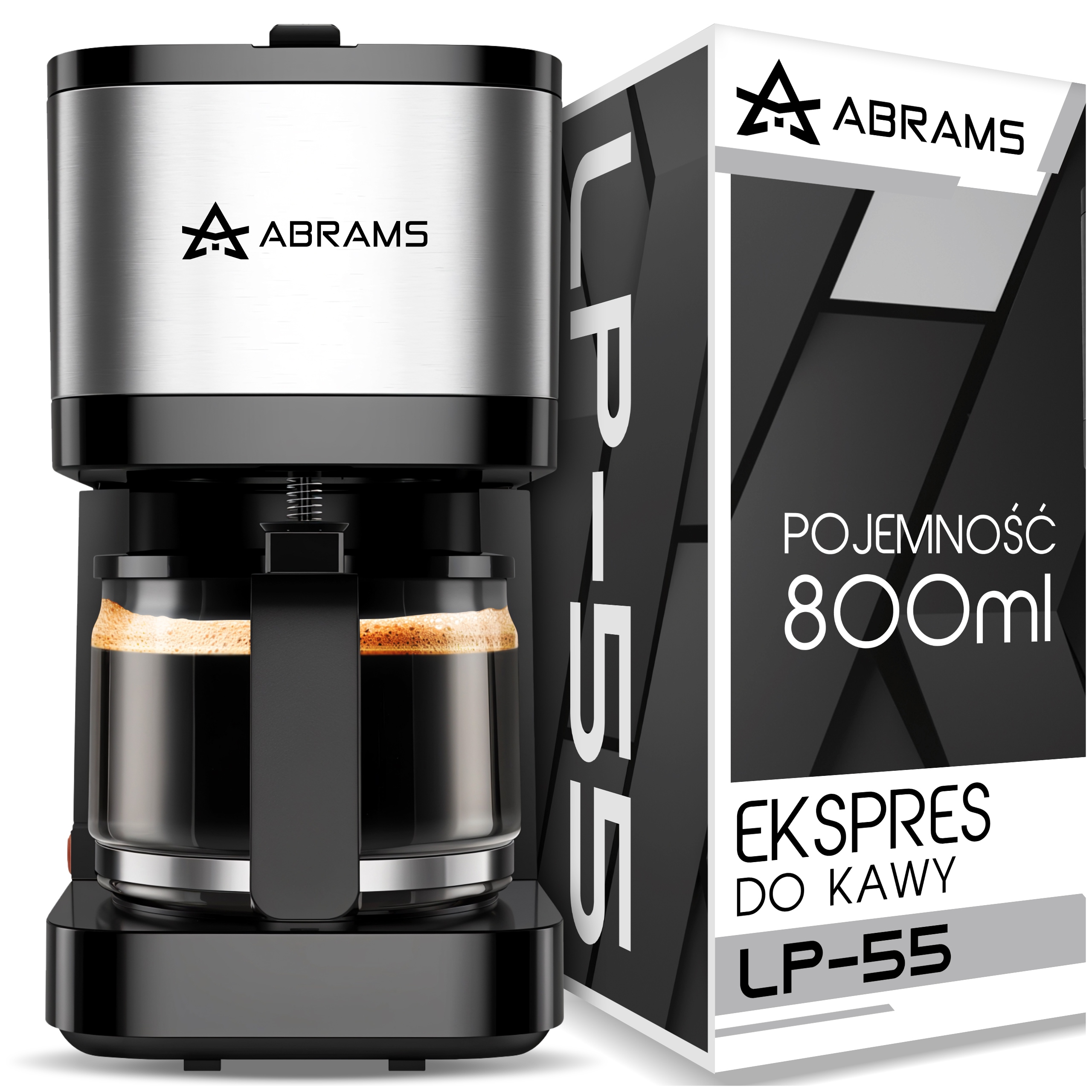 Překapávací Kávovar Na Kávu 800 ML 1000 W, Blokování Odkapávání, Udržování Teploty