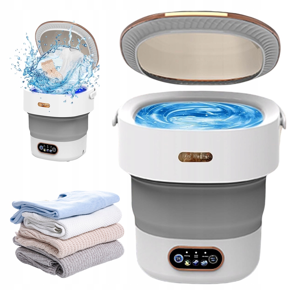 Pralka Składana Mini 12L Do Prania Ubrań Dziecięcych Bielizny I Skarpetek