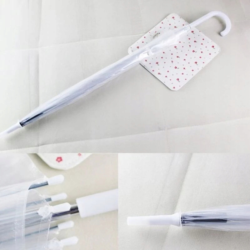 PARASOL PRZEŹROCZYSTY PARASOLKA NA ŚLUB ŚLUBNA PRZEJRZYSTA BEZBARWNA ŚLUBU Model EPPOE01A