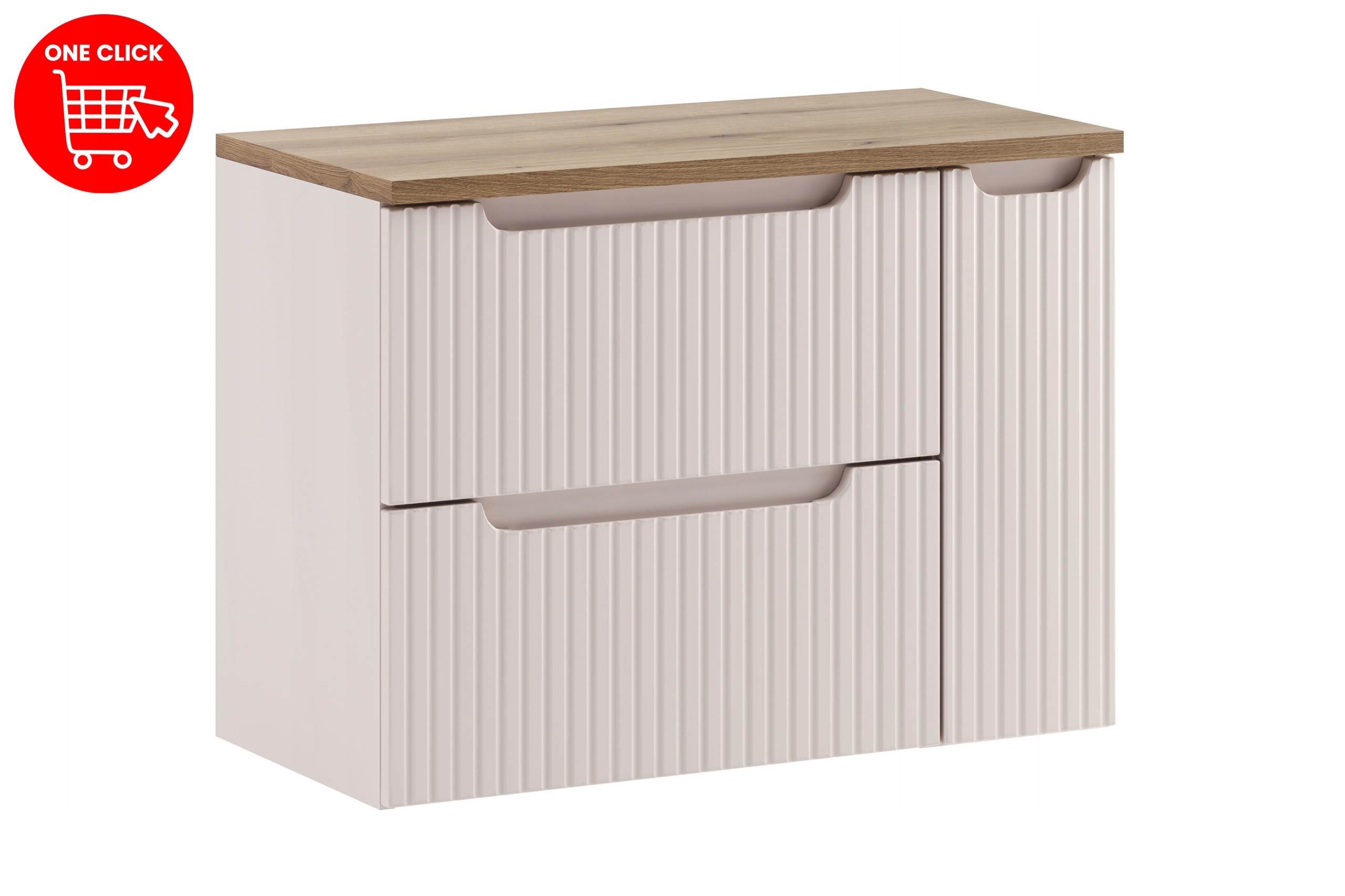 Nábytková sada 80 cm s deskou a skříňkou typu cargo