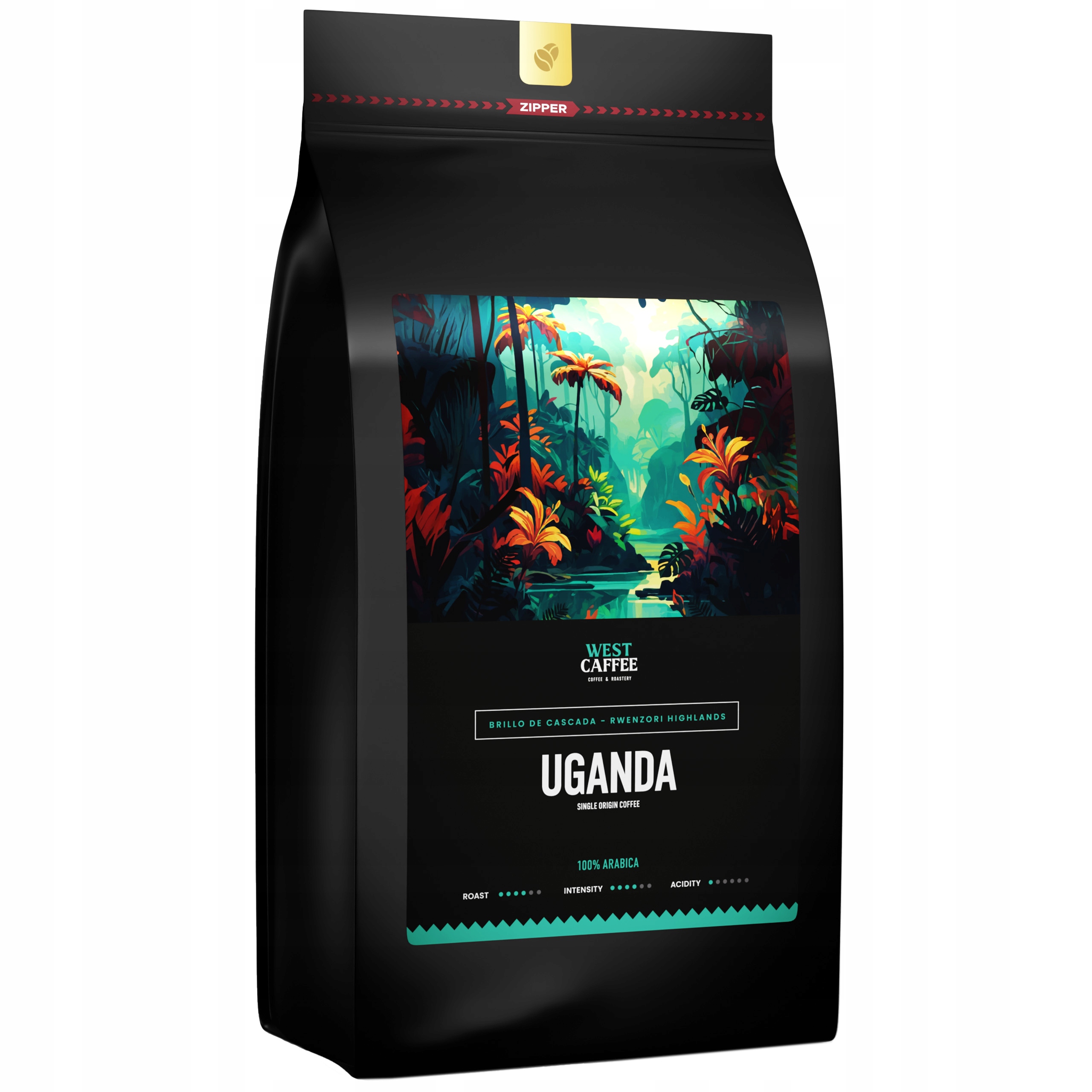 Levně Káva zrnková Uganda 1 kg Čerstvě pražená 100% Arabica Brillo de Cascada