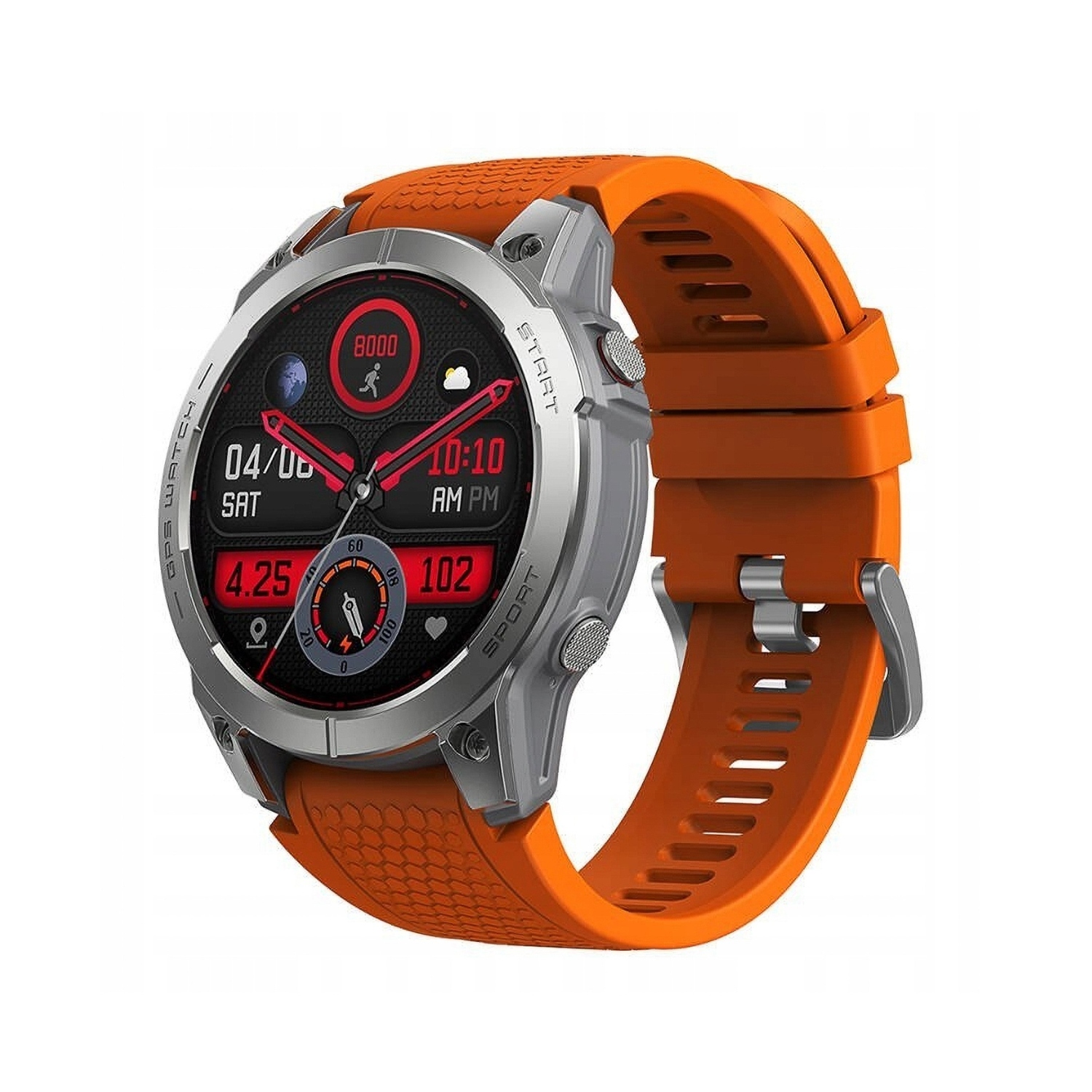 Smartwatch zegarek sportowy Zeblaze Strat 3 pomarańczowy