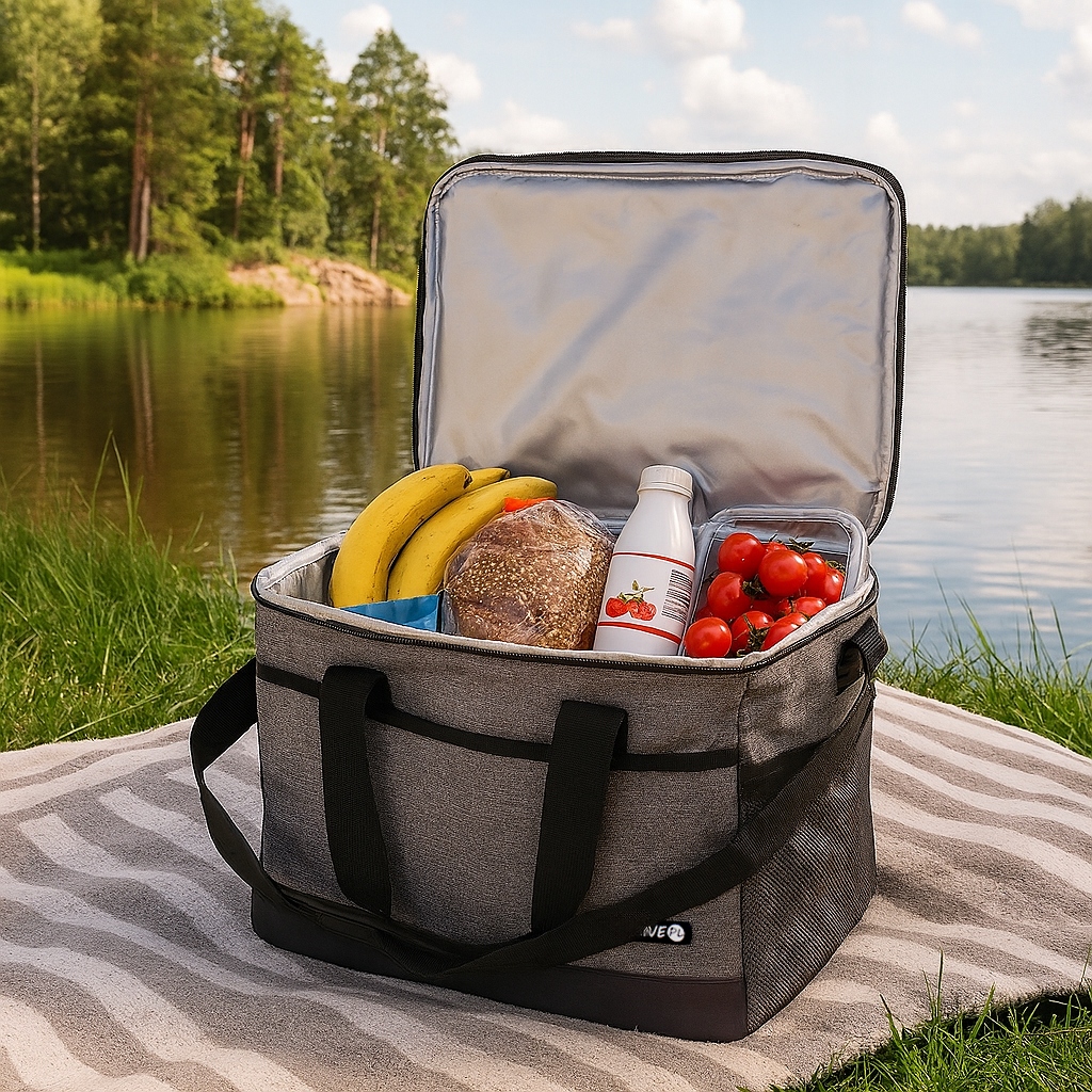 Duża torba termiczna na zakupy i piknik 26,5L - torba termoizolacyjna — 3