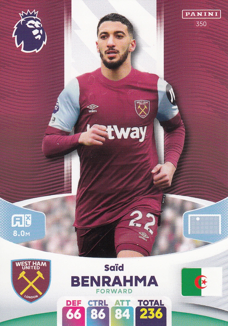 Panini Premier League 2024 West Ham Benrahma 350