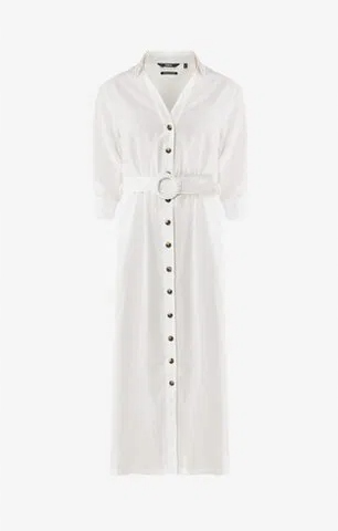 Mexx Off White 36 bělené nákladní šaty