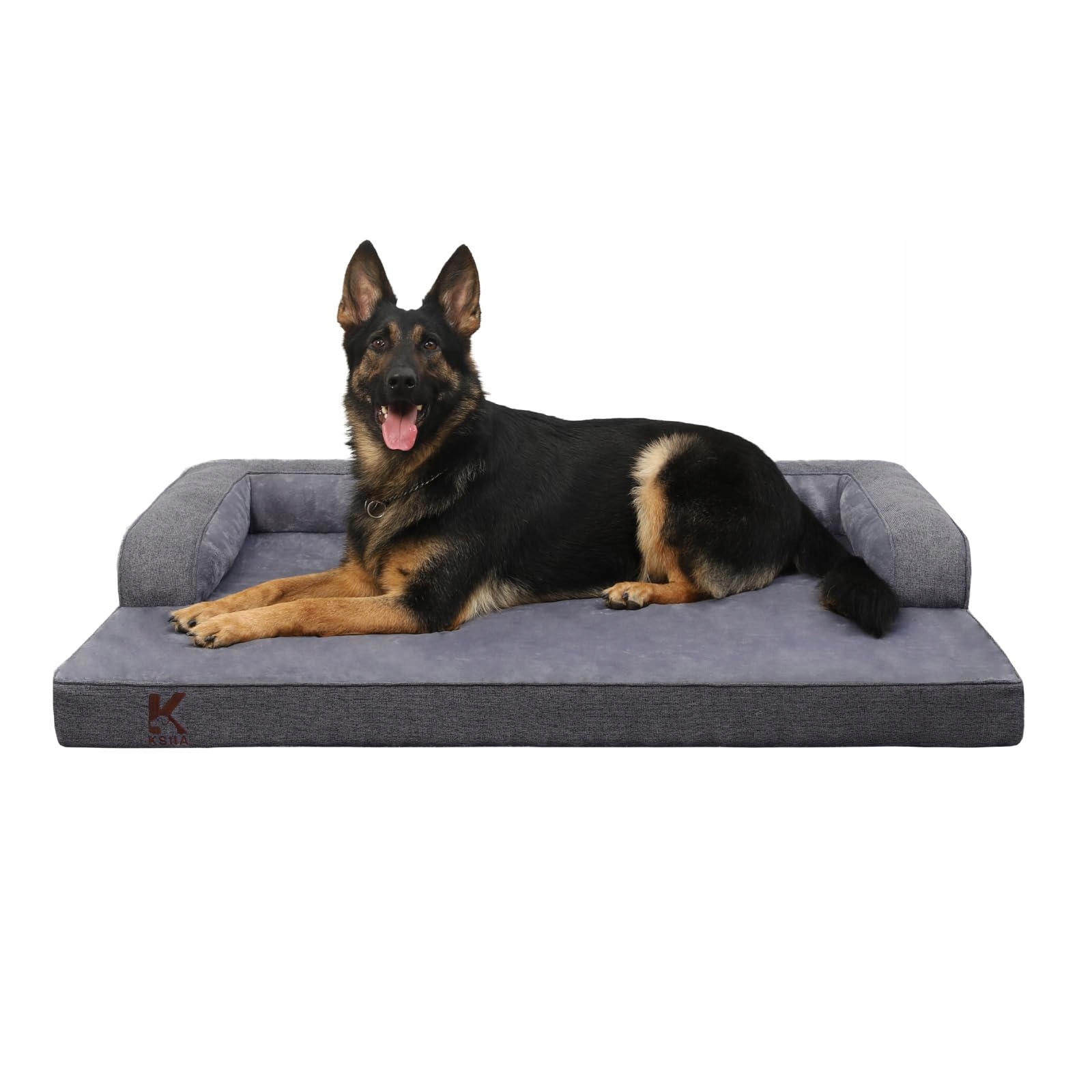 Levně Ksiia Pelíšek pro velké psy, voděodolné, šedé, 104x68x17 cm