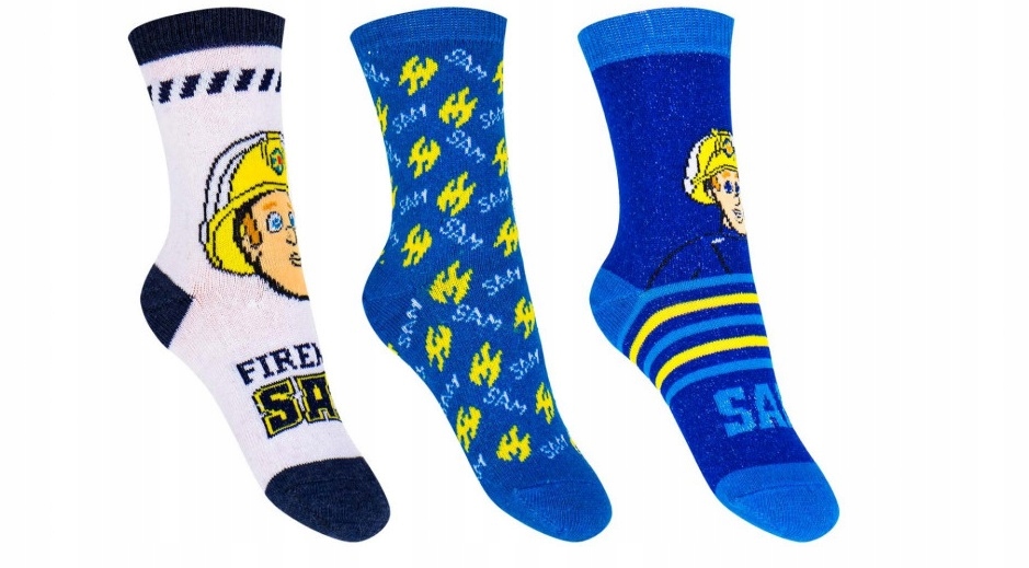 

Skarpetki chłopięce Strażak Sam Fireman 3pak 31/34