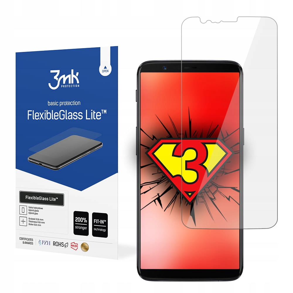 

Szkło hybrydowe na ekran do OnePlus 5T 3mk Fg Lite