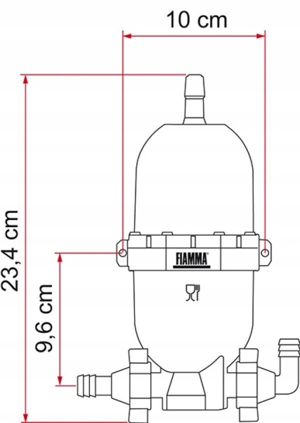 Zbiornik cisnieniowy FIAMMA A20 do pomp Aqua 8 Brand Fiamma