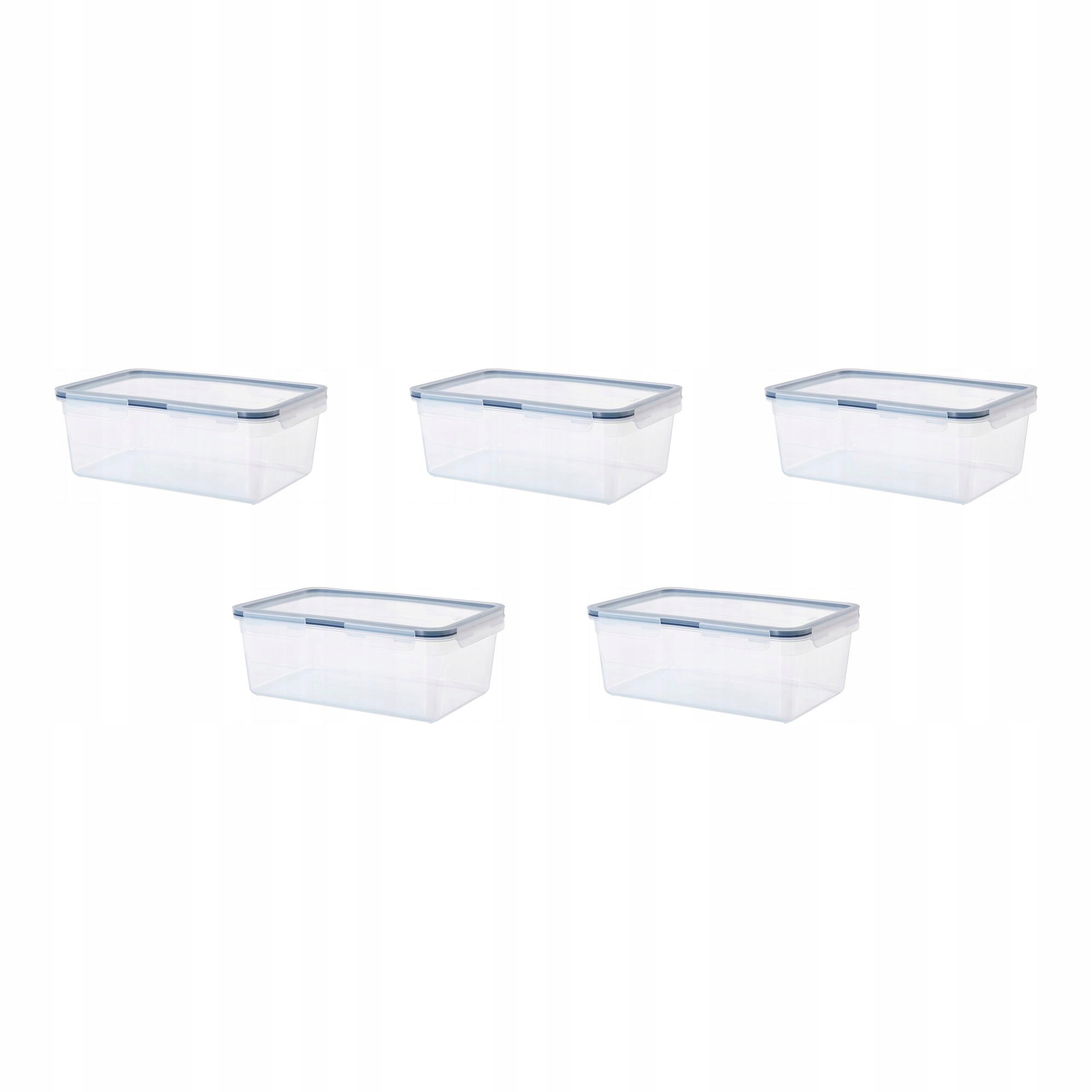 5 ks Nádoba na potraviny 5.2 l s plastovým víkem Ikea 365+