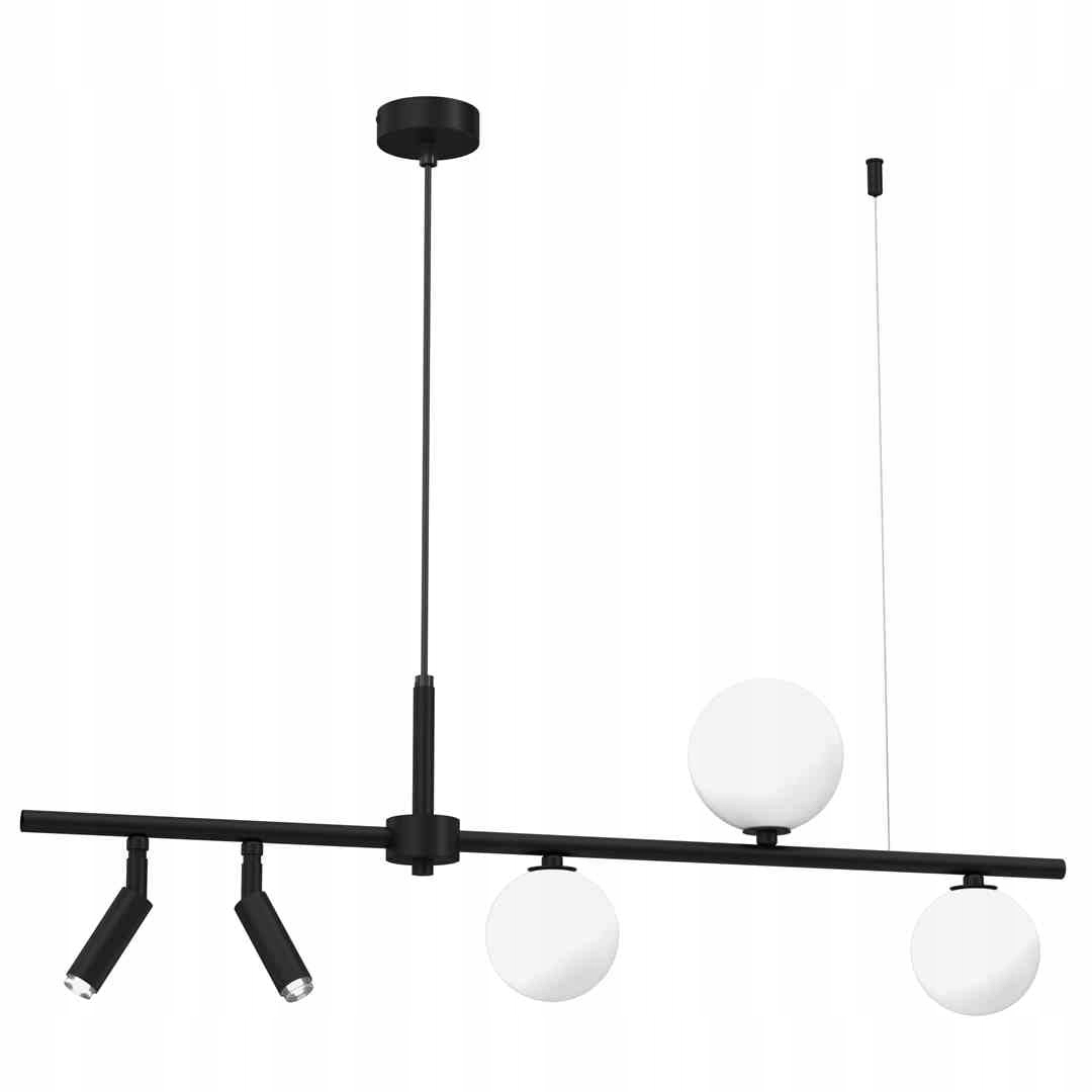 Závesná lampa Milagro Sirio MLP8408 čierna/biela, 5xG9, 25W