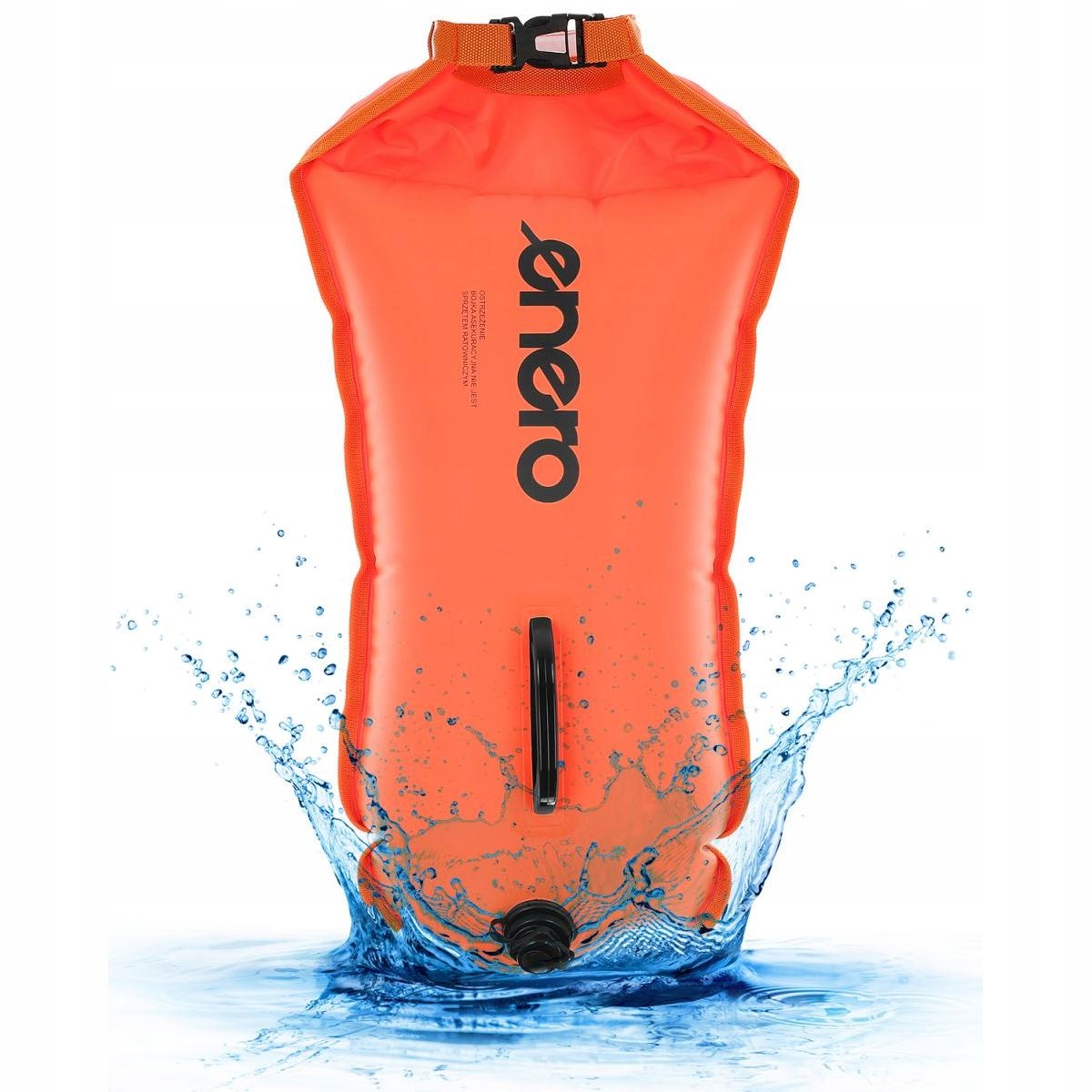 Bojka Dmuchana do Pływania 2w1 Boja Asekuracyjna Sucha Kieszeń na Rzeczy 18 Marka Enero