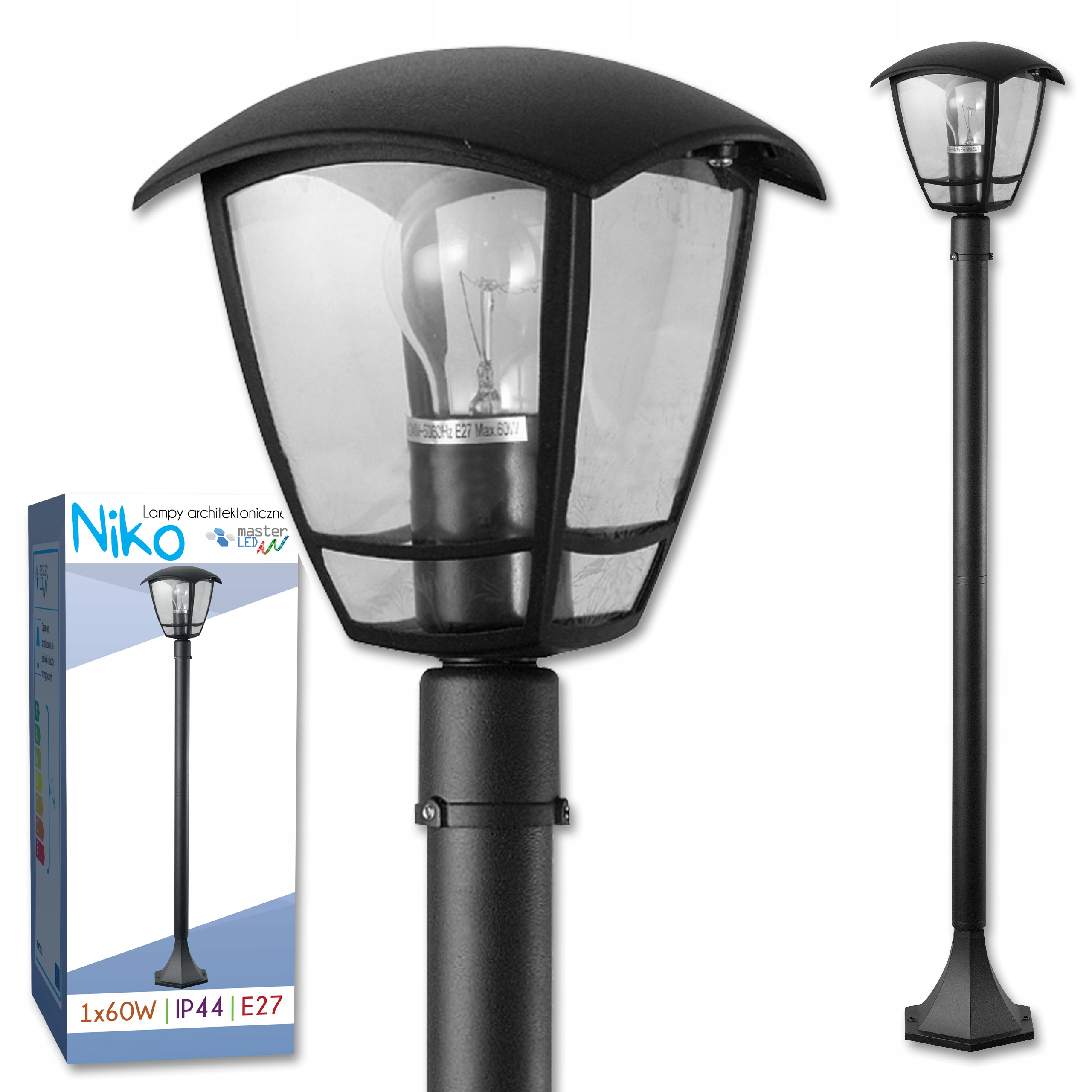

Lampa Led Ogrodowa stojąca zewnętrzna lampion E27