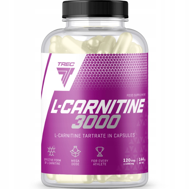 Trec L-karnitin 3000 120K Silný Spalovač Tuku Hubnutí Karnitin