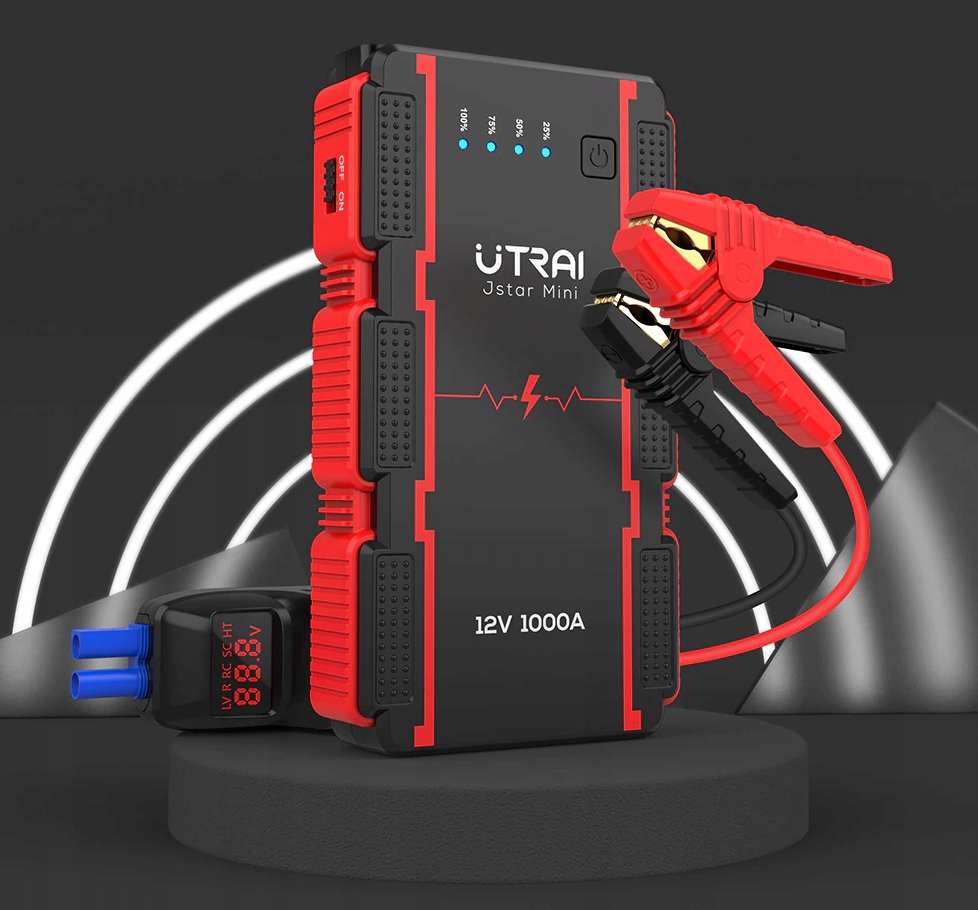 Прыжок стартер автомобиля 1000A стартер + фонарик