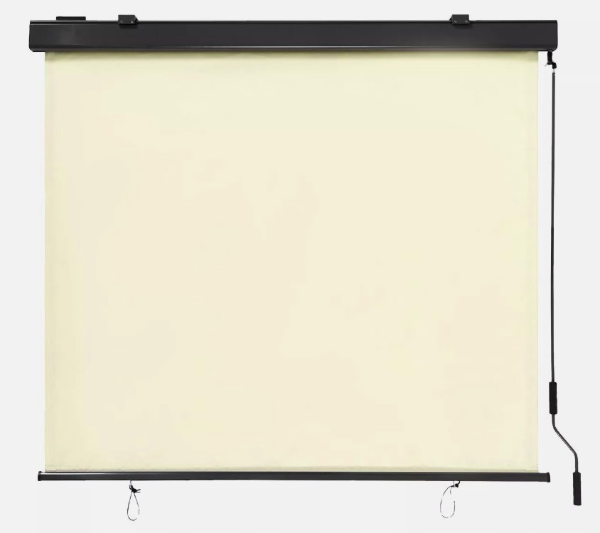 Vertikálna Markíza V Kazete Balkon Terasa 140x250 Béžová Zvinovacia Roleta Záclona