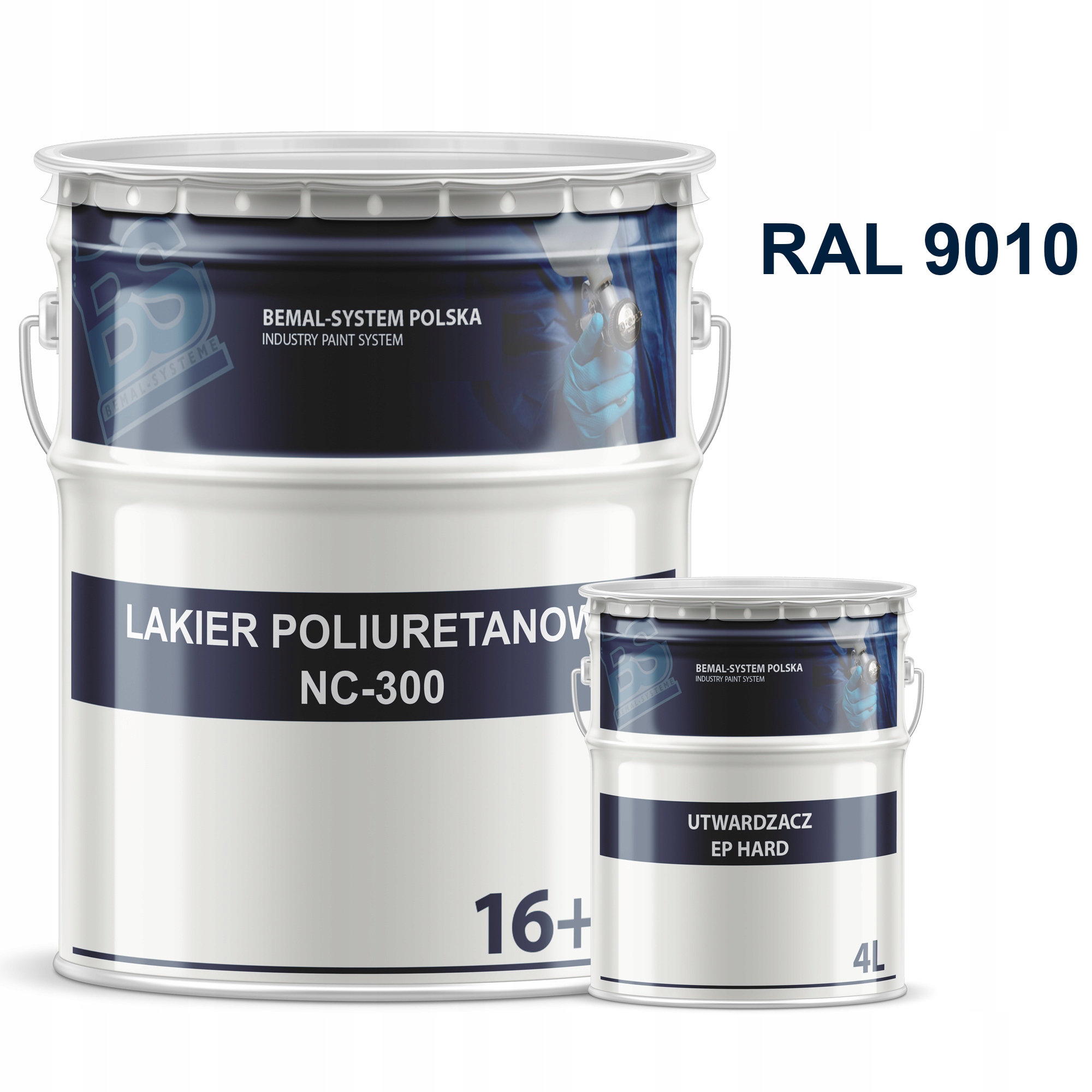 BEMAL FARBA OKRĘTOWA - LAKIER POLIURETANOWY - 20L - RAL 9010