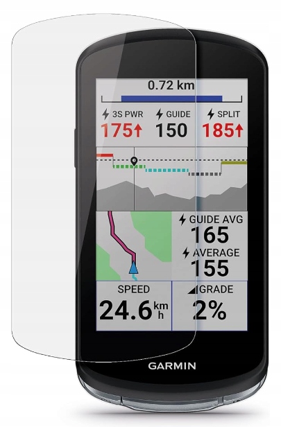 2X Szkła szkło ochronne do licznika nawigacji Garmin Edge 1040 Solar Model Silikonowe etui do GARMIN Edge 540/840