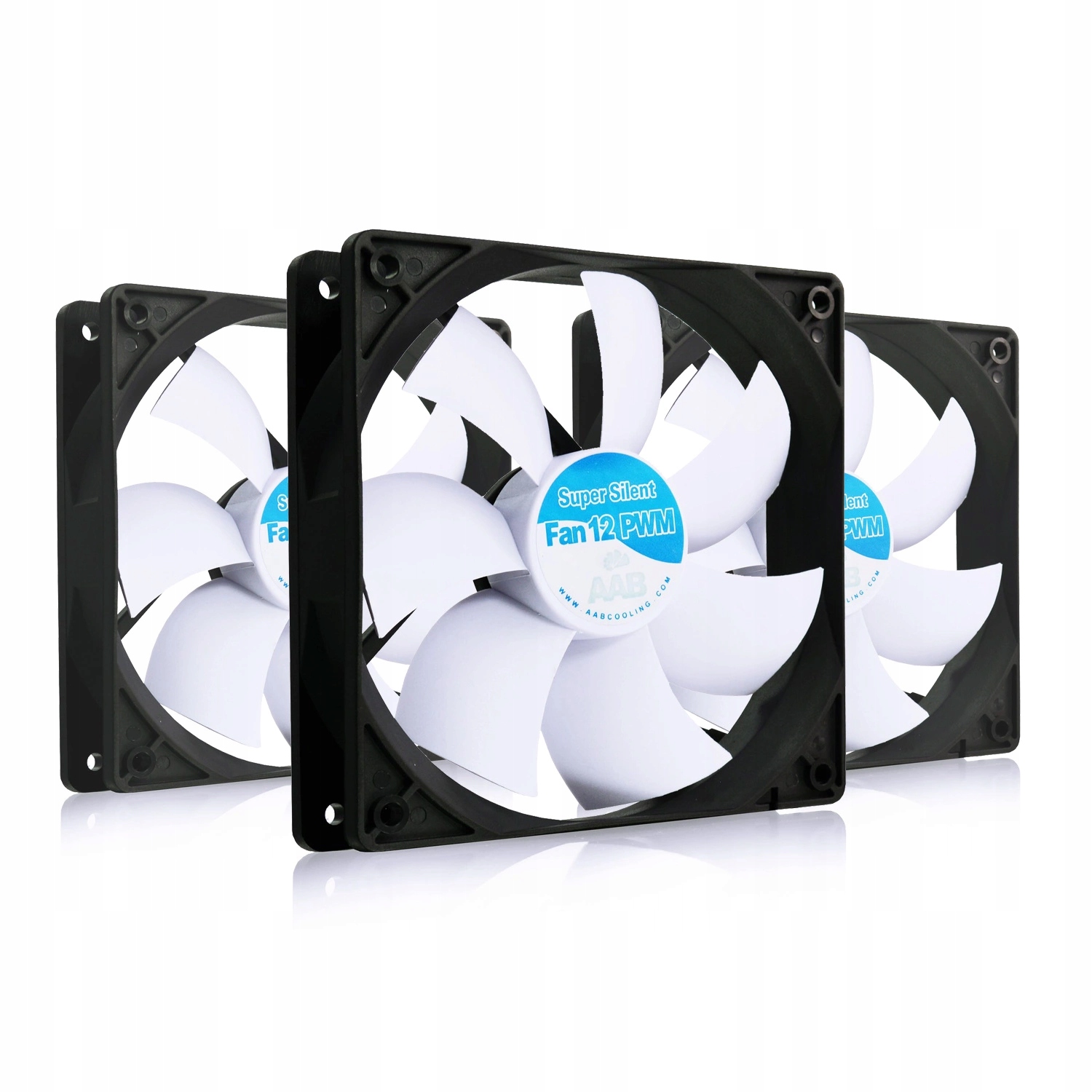 3x Aabcooling Silent Fan 12 Pwm Cichy 120mm Wentylator-y Do Procesora