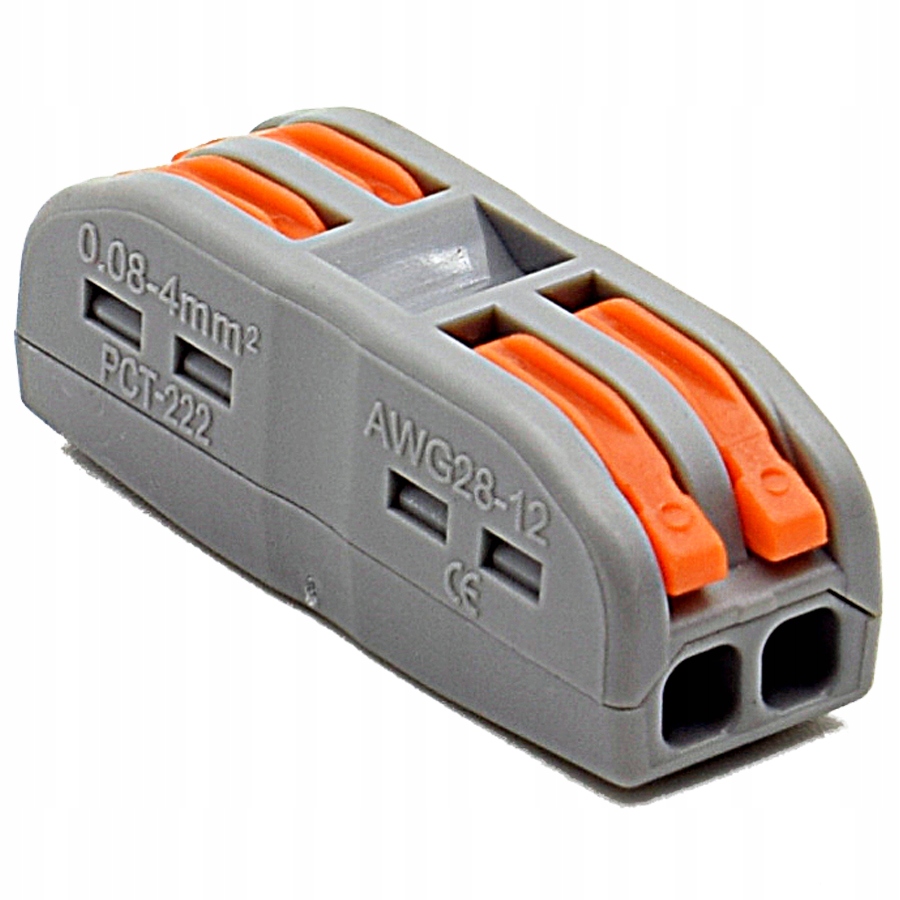 

Szybkozłączka Przelotowa 2x 0,08-4mm2 1szt