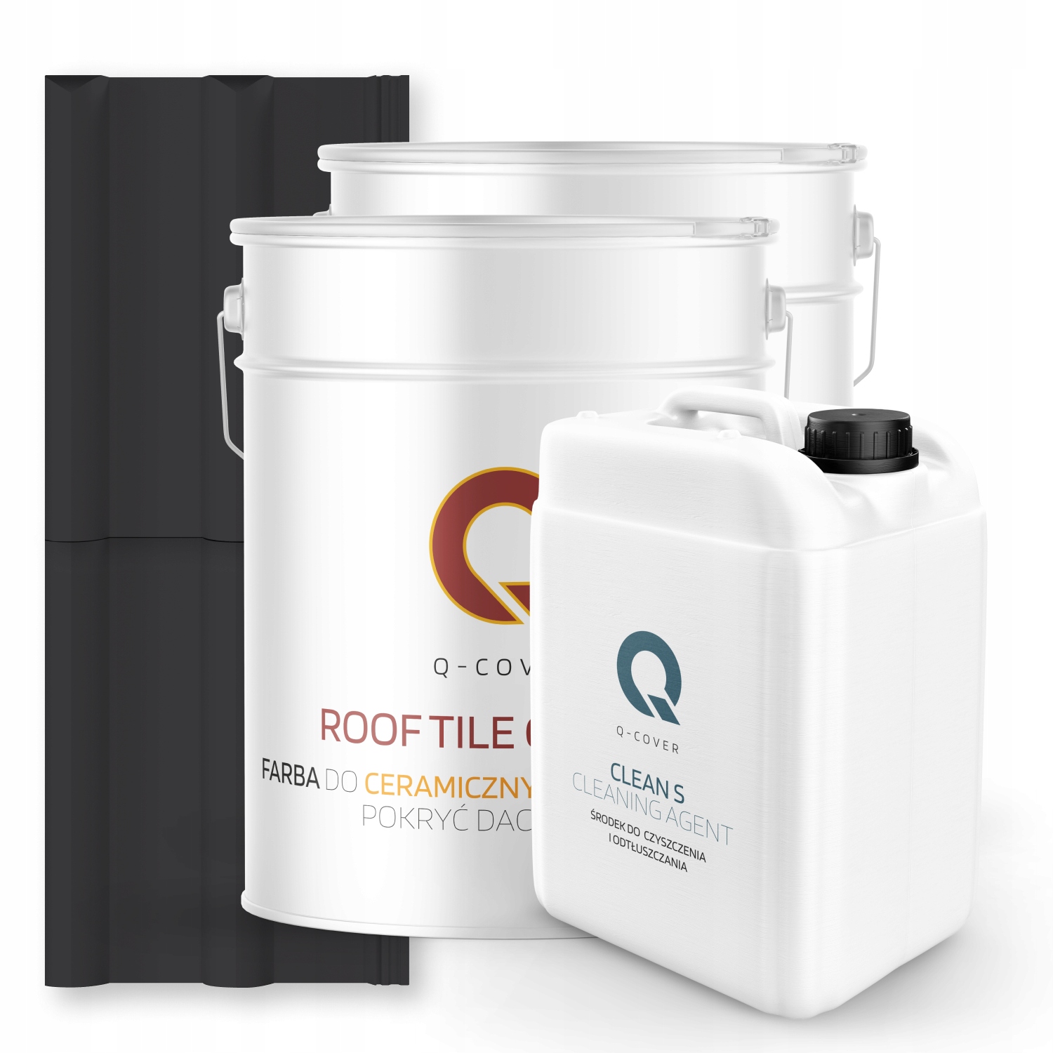 Farba Na Keramickú Strechu Sada Čierna Ral 9005 74m2 Satin