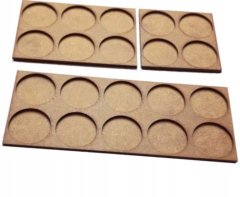 Movement Tray 25 mm 2x4x25 HDF/MDF / Mod Trays 2 szt. Frakcja brak