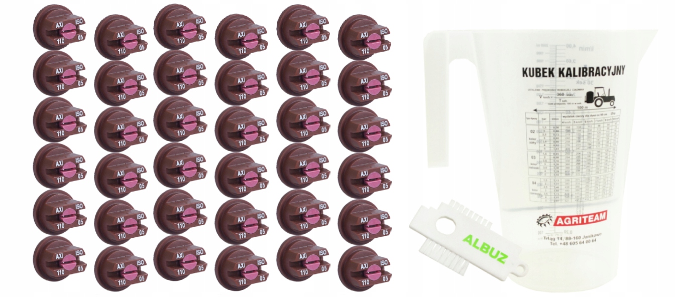 KOMPLET DYSZ NA BELKE 18M AXI 110 05 ALBUZ GRATIS