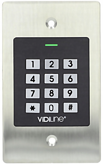 Zamek do furtki drzwi z czytnikiem kart i szyfratorem podtynkowy Vidiline