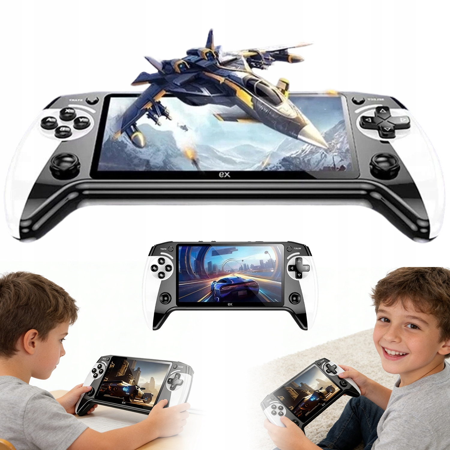 Konsola Do Gier Retro X9 5.5 Cala LCD 6000+ Tytułów Pamięć 128GB