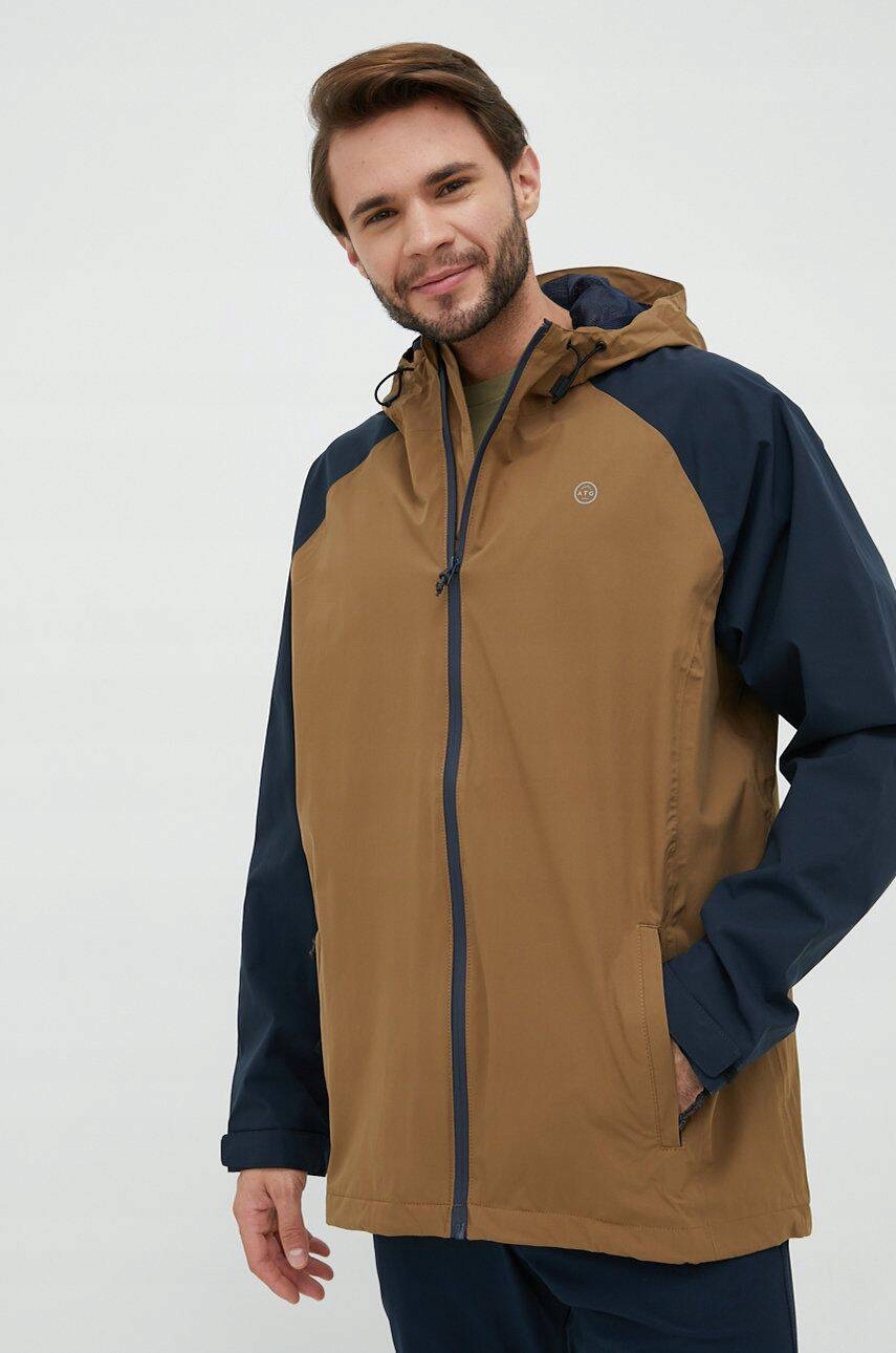 Pánská přechodová bunda Wrangler Rain Jacket Kangaroo W4G9ESH60 XXL