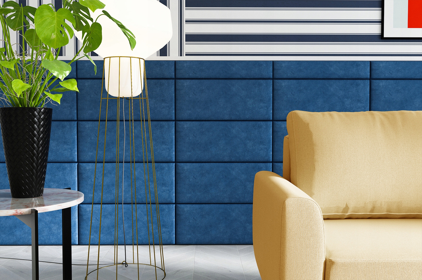 Panele ścienne Tapicerowane 50x20 Wezgłowie Szerokość mebla 50 cm