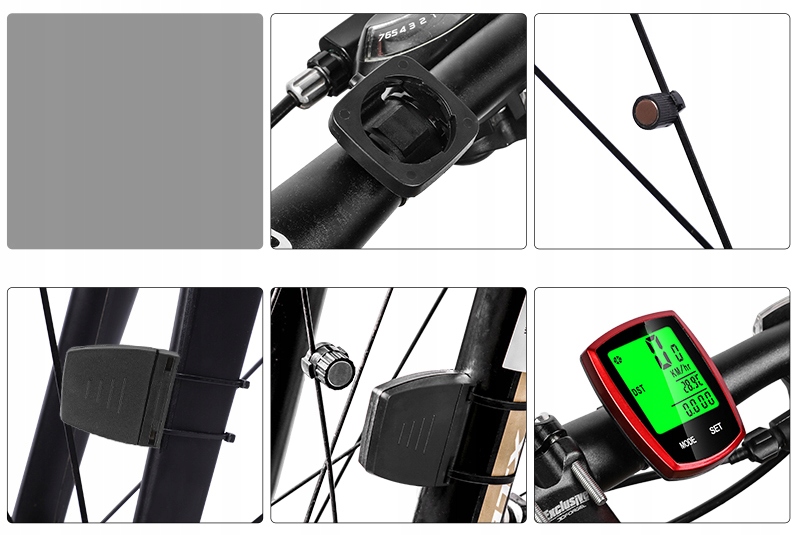 LICZNIK ROWEROWY ROWERU 13FUNKCJI LCD termometr HQ EAN (GTIN) 5904653722409