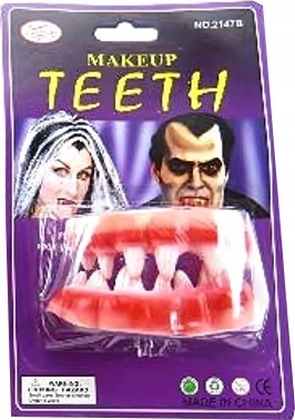 SZCZĘKA WAMPIRA ZĘBY NA HALLOWEEN