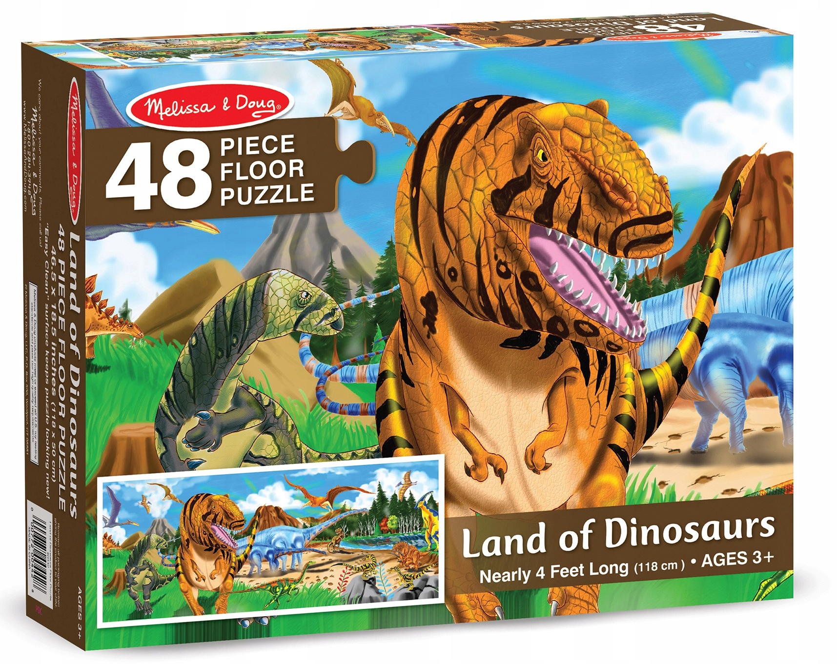 

Puzzle Podłogowe Dinozaury 48 el. Melissa XXL