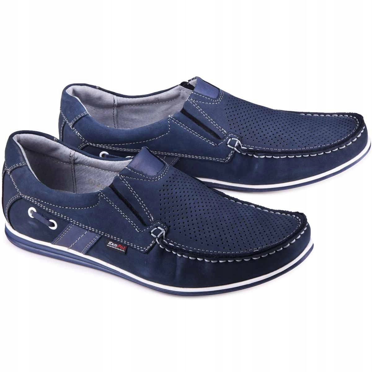 Mokasyny męskie buty skórzane skóra wsuwane 44 Rozmiar 44