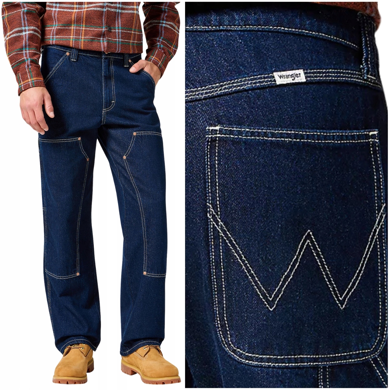 Wrangler Relaxed Straight Hoss volné džínové kalhoty bez streče W33 L34