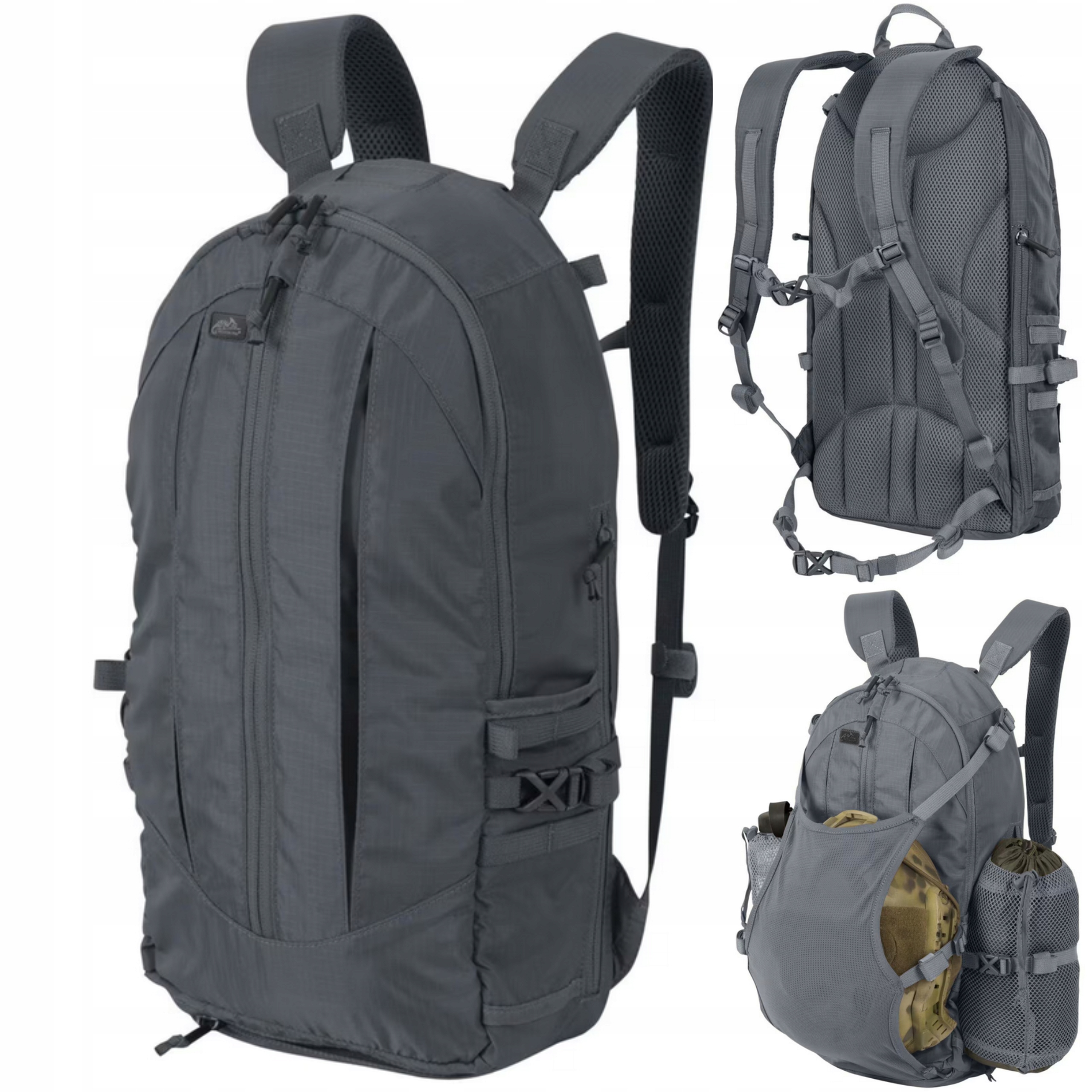 Batoh Horský Dámský Pánský Trekingový Groundhog Lehký Prostorný 10L Šedý