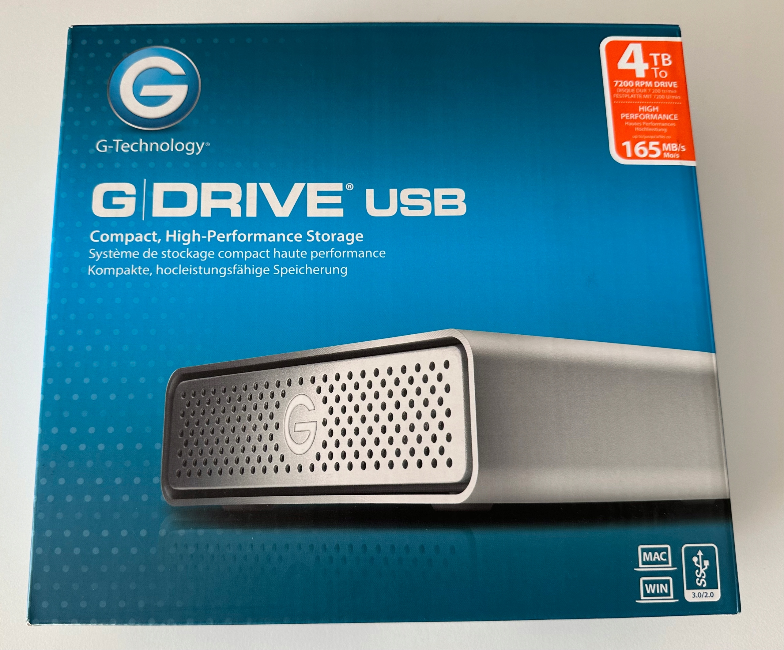 Dysk zewnętrzny G-Drive 4TB (USB-3) Interfejs USB 3.0