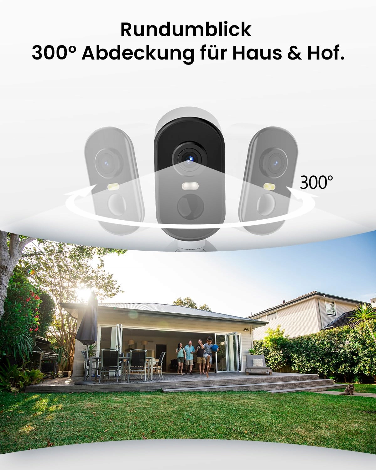 CZEVIEW Kamera 2K Zewnętrzna Bezprzewodowa IP65 Dwukierunkowe Audio — miniatura 3