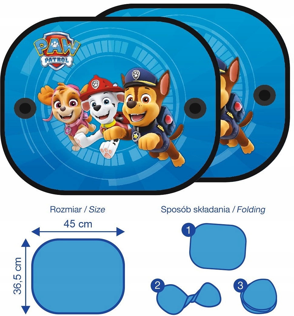 OSŁONKA PRZECIWSŁONECZNA PSI PATROL NICKELODEON Rodzaj osłony przeciwsłoneczne