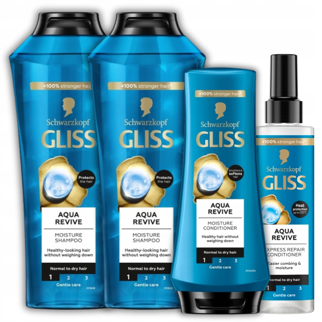 Gliss Aqua Revive Szampon Odżywka do Włosów