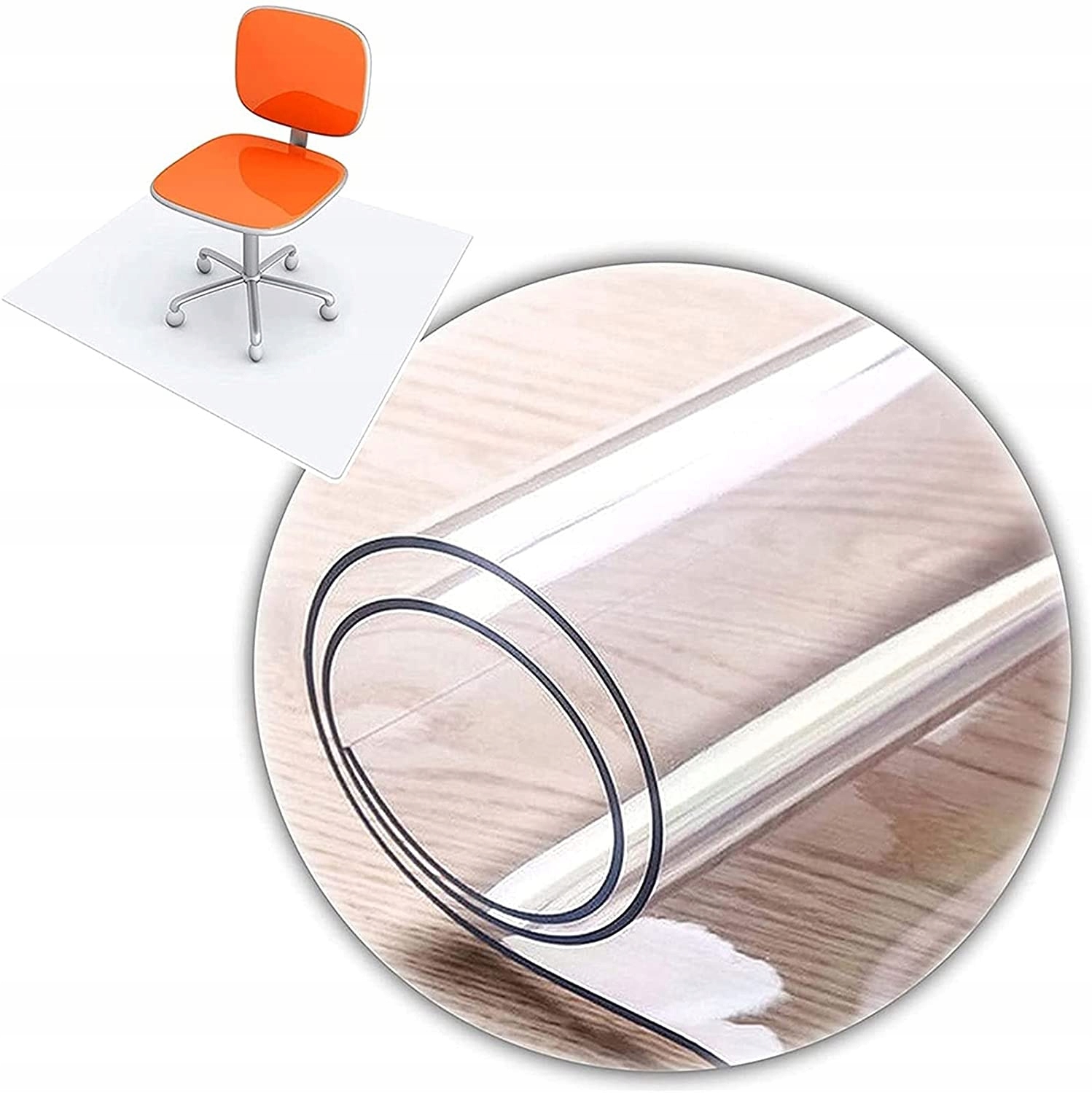 Mata ochronna poliwęglan Duża 205x125 cm pod fotel krzesło stół nie Pcv