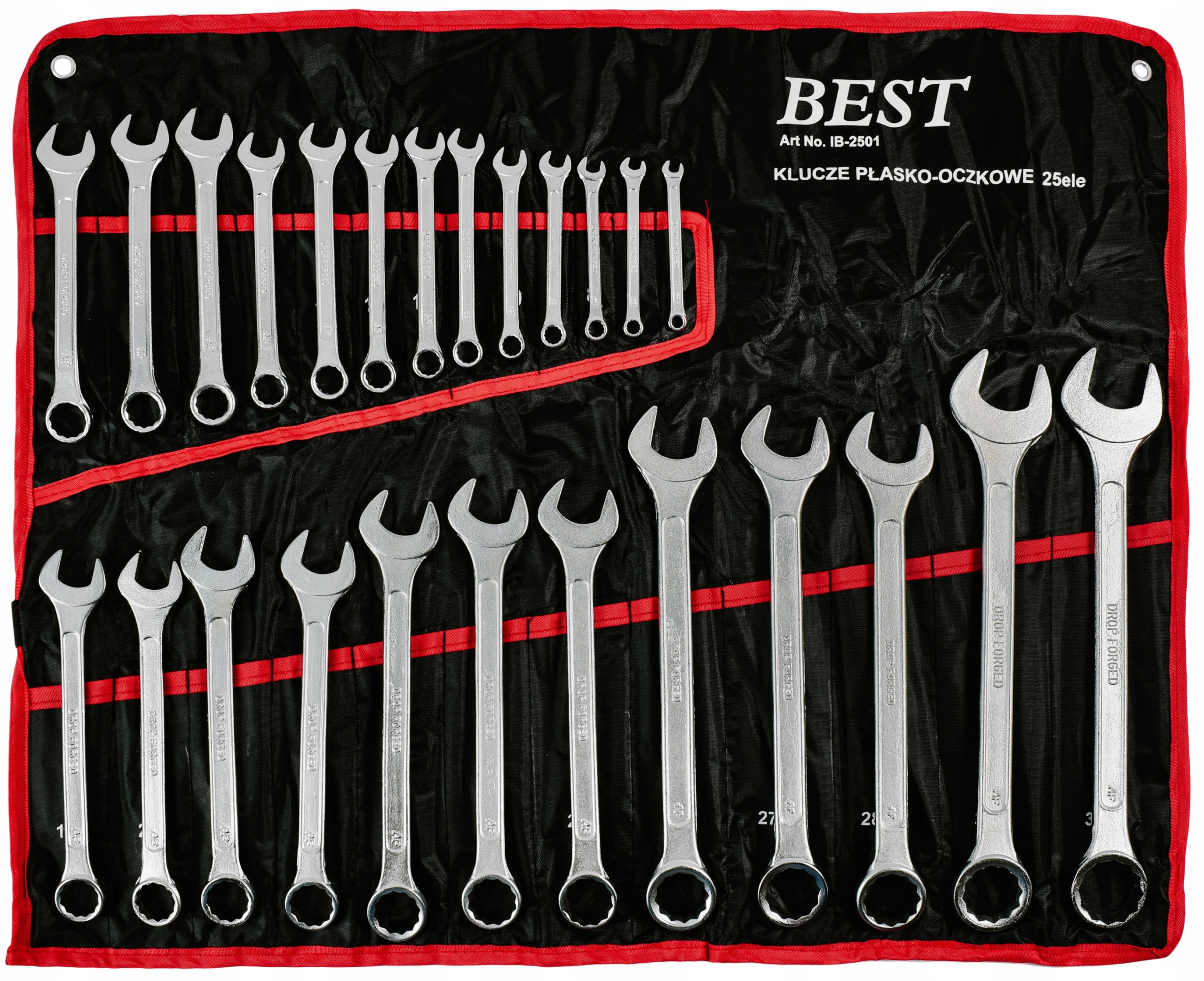 

Klucze Płasko Oczkowe 6-32mm 25EL Płachta Klucz